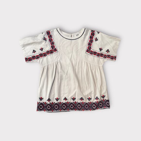 Sea Tops - Sea New York Boho Short Sleeve Embroidered Blouse (8)